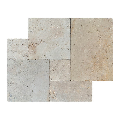 Baldosa piedra natural travertino 61 x 40.6cm interior / exterior