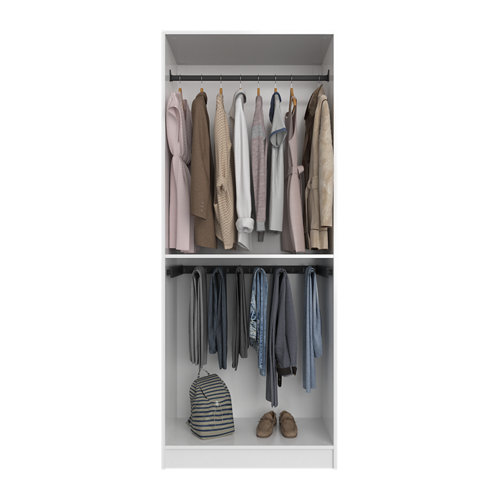 Perfil aluminio artens 166 cm natural mod040 24 Composición nº39 spaceo home armario kit vestidor sin puertas blanco 200x80x60cm