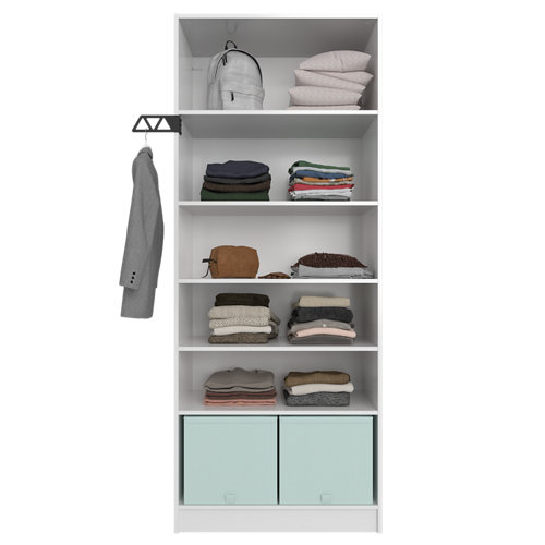 Puerta ciega berna roble miel 110x72,5 cm i 23 Composición nº40 spaceo home armario kit vestidor sin puertas blanco 200x80x45cm