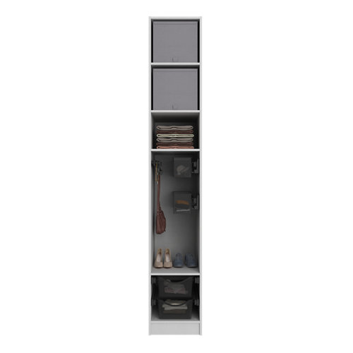 puerta sidney roble de apertura derecha de 125 cm 24 Composición nº48 spaceo home armario kit vestidor sin puertas textil 240x40x60cm