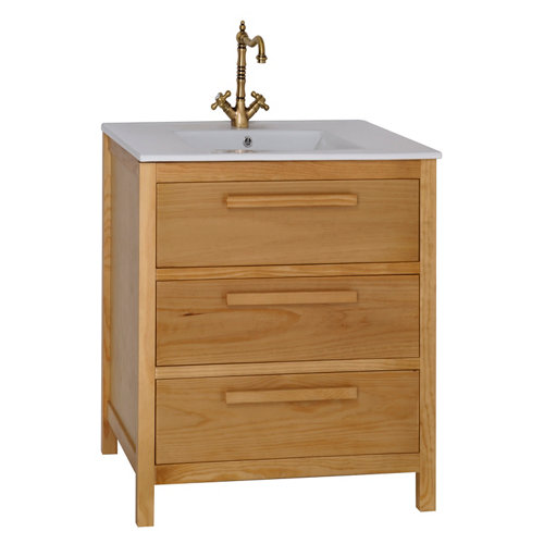 Mueble de baño con lavabo amazonia roble 60 x 45 cm