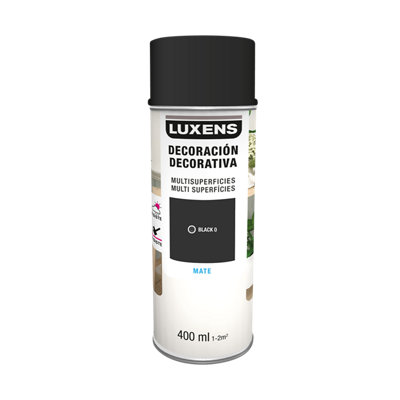 Spray decorativo mate LUXENS 400ml negro