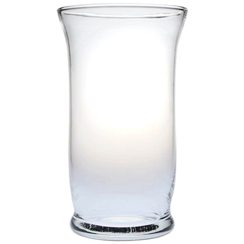 Jarrón cilindro de cristal incoloro / transparente 9.5x16 cm