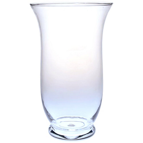 Jarrón cilindro de cristal incoloro / transparente 12.5x20.5 cm