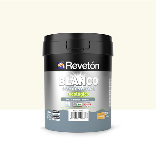 Pintura interior mate reveton blanco pro 0.75l 1005-y10r blanco lino empolvado de la marca REVETÓN en acabado de color Beige fabricado en Varios, ver descripción