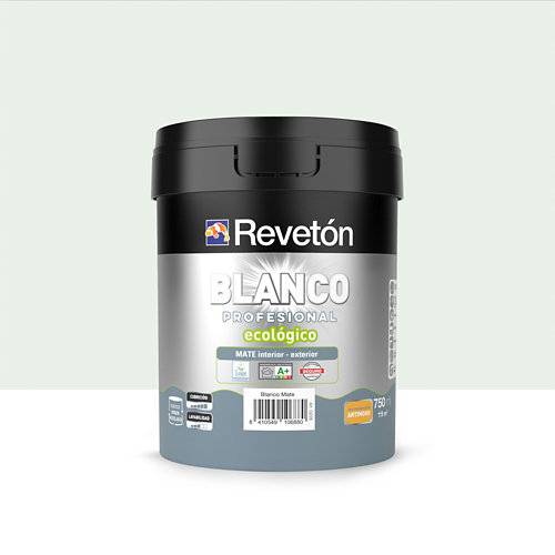 Pintura interior mate reveton blanco pro 0.75l 0530-r50b lila luminoso de la marca REVETÓN en acabado de color Verde fabricado en Varios, ver descripción