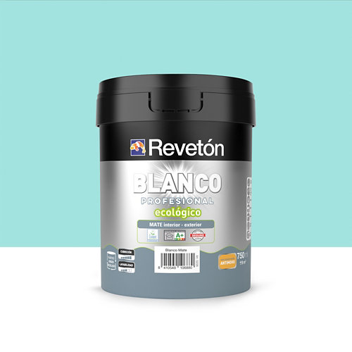 Pintura interior mate reveton blanco pro 0.75l 1515-r rojo rosado empolvado de la marca REVETÓN en acabado de color Verde fabricado en Varios, ver descripción