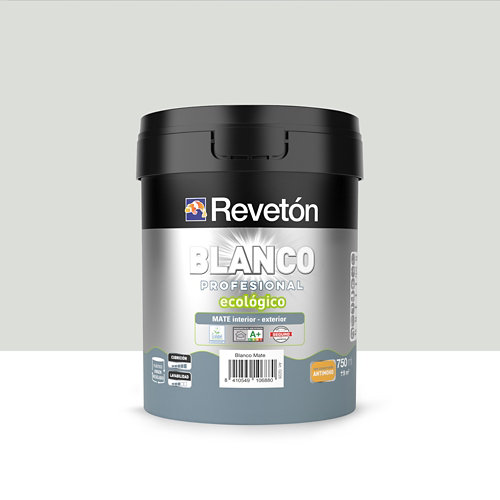Pintura interior mate reveton pro 0.75l 2005-r50b neutro gris acero luminoso de la marca REVETÓN en acabado de color Gris / plata fabricado en Varios, ver descripción