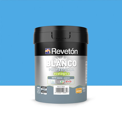 Pintura interior mate reveton blanco pro 0.75l 2010-y30r beige luminoso de la marca REVETÓN en acabado de color Azul fabricado en Varios, ver descripción