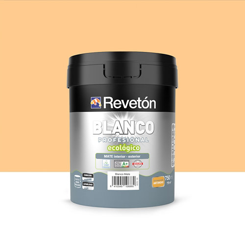 Pintura interior mate reveton blanco pro 0.75l 3020-b90g verde laurel empolvado de la marca REVETÓN en acabado de color Amarillo / dorado fabricado en Varios, ver descripción