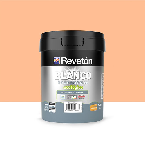 Pintura interior mate reveton blanco pro 0.75l 3020-g10y verde oliva empolvado de la marca REVETÓN en acabado de color Naranja / cobre fabricado en Varios, ver descripción