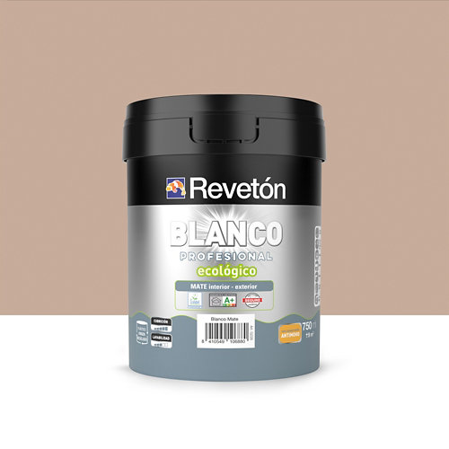 Pintura interior mate reveton blanco pro 0.75l 2030-y70r salmon oscuro de la marca REVETÓN en acabado de color Marrón fabricado en Varios, ver descripción