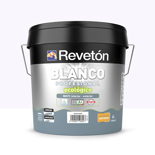 Pintura interior mate reveton pro 4l 1002-g50y neutro verdoso muy luminoso de la marca REVETÓN en acabado de color Violeta fabricado en Varios, ver descripción