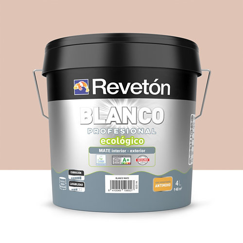 Pintura interior mate reveton blanco pro 4l 2040-r90b azul scandi oscuro de la marca REVETÓN en acabado de color Marrón fabricado en Varios, ver descripción