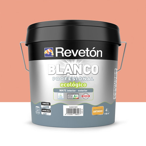 Pintura interior mate reveton pro 4l 2002-y50r neutro gris piedra luminoso de la marca REVETÓN en acabado de color Naranja / cobre fabricado en Varios, ver descripción