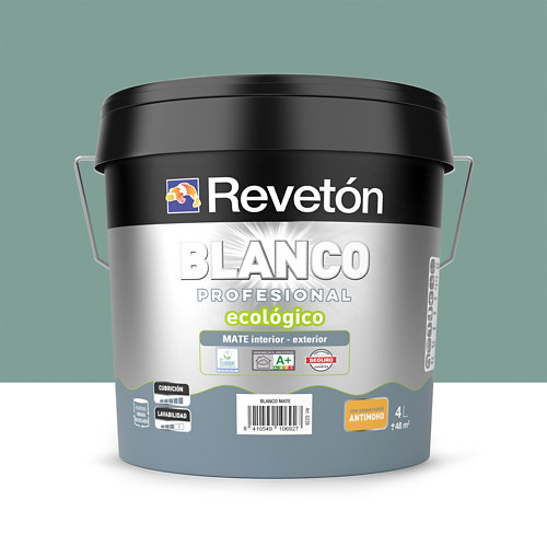 Rodillo paredes y techos lisos dexter 15cm 19 Pintura interior mate reveton pro 4l 4010-b90g verde laurel oscuro