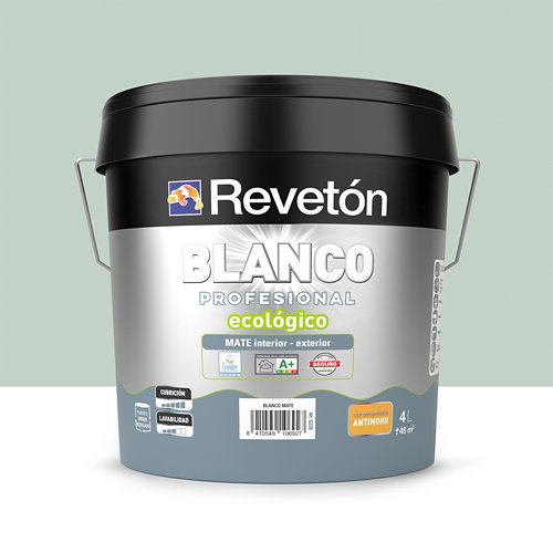 Pintura interior satinado reveton blanco pro 0.75l 0510-y50r melocoton luminoso de la marca REVETÓN en acabado de color Verde fabricado en Varios, ver descripción