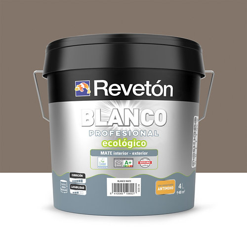 Pintura interior satinado reveton blanco pro 0.75l 0515-b azul mar muy luminoso de la marca REVETÓN en acabado de color Marrón fabricado en Varios, ver descripción