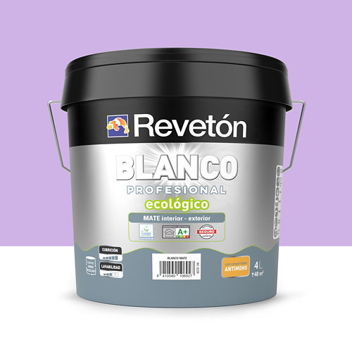 Pintura interior satinado reveton pro 0.75l 1002-y neutro verdoso luminoso de la marca REVETÓN en acabado de color Violeta fabricado en Varios, ver descripción