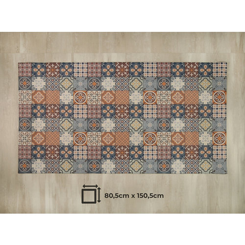 Felpudo multicolor de coco 40 x70 cm 23 Alfombra de interior azul pvc antifatiga 150 x 80cm