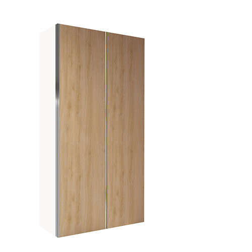 Composición nº40 spaceo home armario kit vestidor sin puertas blanco 200x80x45cm 26 Armario spaceo home mallorca roble corredera interior blanco 240x120x60cm