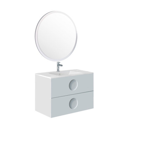 Mueble de baño con lavabo sphere blanco 80 cm