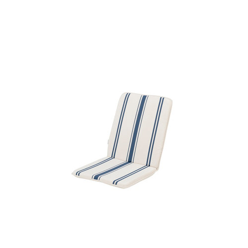 Cojín de exterior para silla y respaldo prada azul