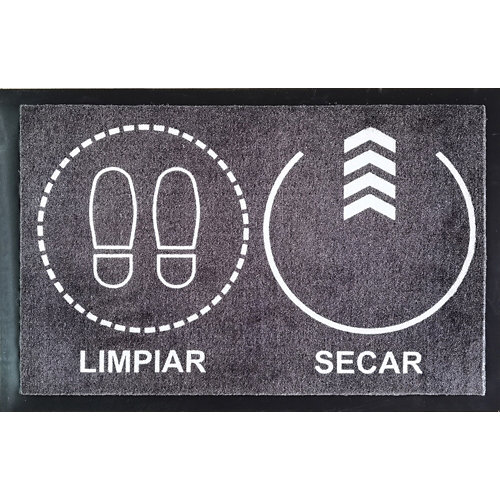 Alfombra lana sanderson mapperton-gr 45905 140x200cm 17 "Felpudo limpia-seca ""blanco"" apto para desinfectate 45 x 70 cm"
