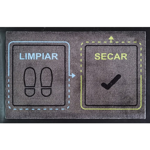 Alfombra lana sanderson mapperton-gr 45905 140x200cm 18 "Felpudo limpia-seca ""check"" apto para desinfectante 45 x 70 cm"