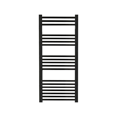 Radiador toallero de agua ROINTE Elba 112x50 negro