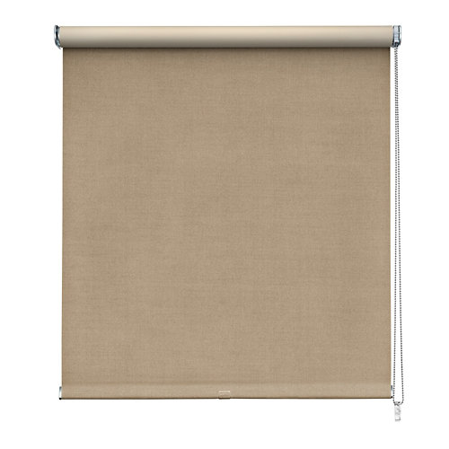 Estor enrollable opaco opac textil beige de 90x250cm