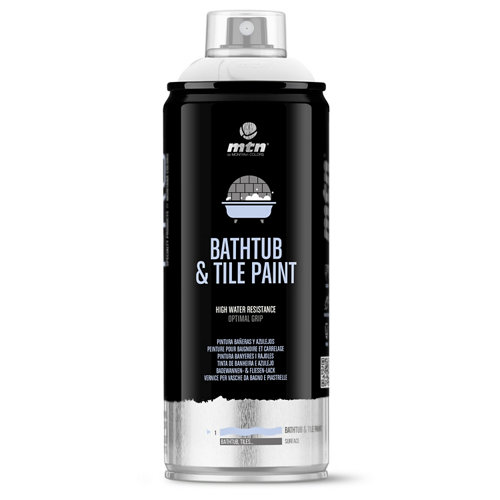 Spray pintura baño + azulejos pro montana satinado 400ml blanco