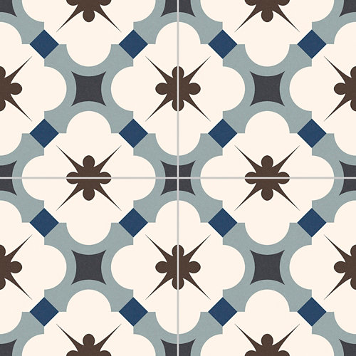 Suelo porcelánico grace 33.15x33.15 cm azul interior/exterior