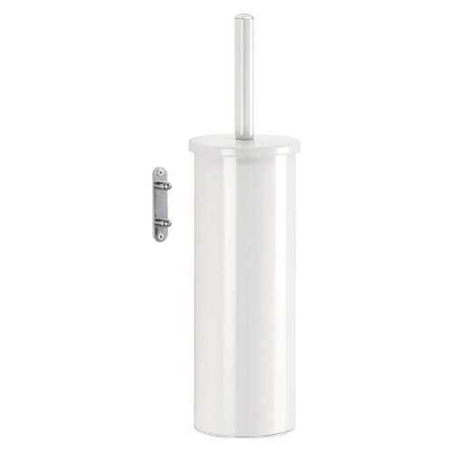 Escobillero flip blanco brillante de la marca GEDY en acabado de color Blanco fabricado en Acero inoxidable