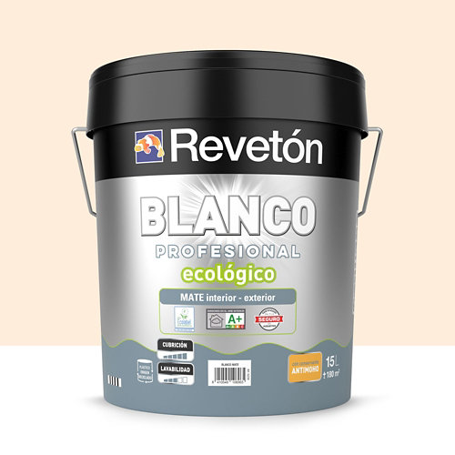 Pintura interior mate reveton pro 15l 0540-r30b rosa violeta muy luminoso de la marca REVETÓN en acabado de color Naranja / cobre fabricado en Varios, ver descripción