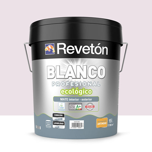 Pintura interior mate reveton pro 15l 1030-y30r amarillo miel luminoso de la marca REVETÓN en acabado de color Rosa fabricado en Varios, ver descripción