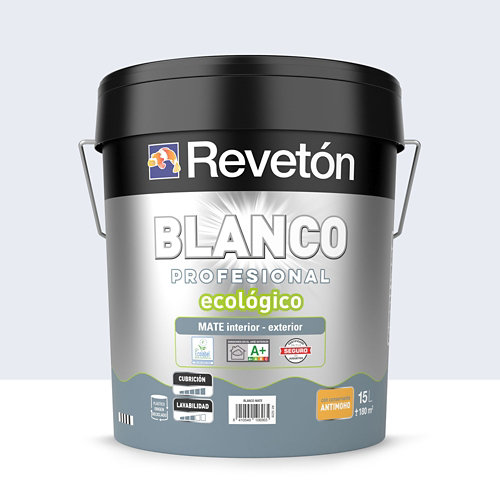 Pintura interior mate reveton pro 15l 1040-r40b rosa violeta luminoso de la marca REVETÓN en acabado de color Violeta fabricado en Varios, ver descripción