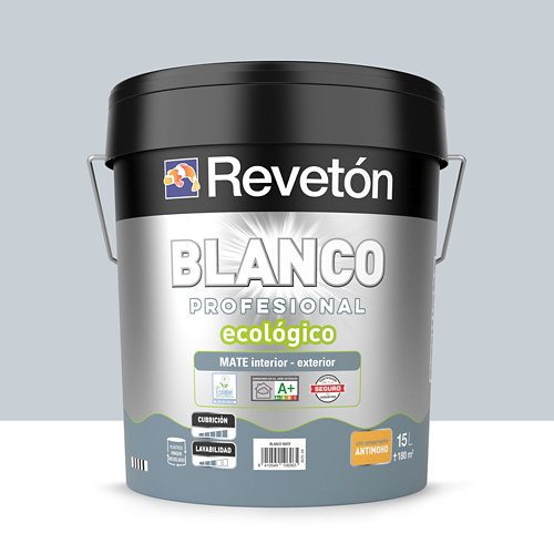 Pintura interior mate reveton pro 15l 2040-r90b azul scandi oscuro de la marca REVETÓN en acabado de color Azul fabricado en Varios, ver descripción