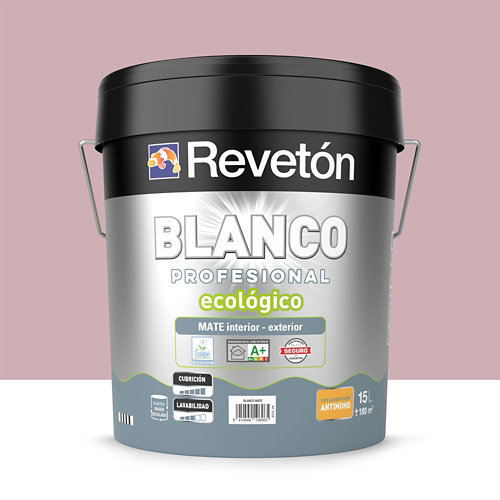 Pintura interior satinada luxens 4l 1015-y10r amarillo trigo muy luminoso 19 Pintura interior mate reveton pro 15l 2020-r10b rojo rosado empolvado