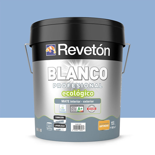 Pintura interior mate reveton pro 15l 3020-r rojo rosado oscuro de la marca REVETÓN en acabado de color Azul fabricado en Varios, ver descripción