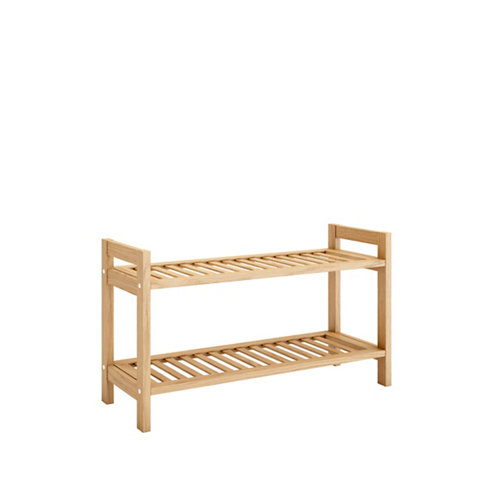 Estantería de bambú 2 baldas apilable de la marca Blanca / Sin definir en acabado de color Marrón fabricado en Bambú