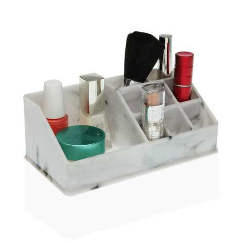 Organizador maquillaje blanco 17x6.7x17 cm de la marca Blanca / Sin definir en acabado de color Blanco fabricado en Plástico