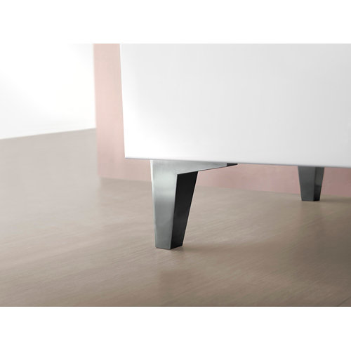 Mueble de baño con lavabo suki antracita 100x45 cm de la marca Blanca / Sin definir en acabado de color Negro fabricado en Aglomerado