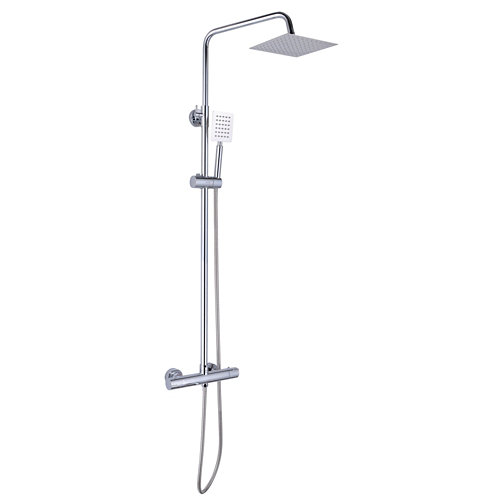 Barra de ducha termostática nilo de la marca Blanca / Sin definir en acabado de color Gris / plata fabricado en Acero inoxidable