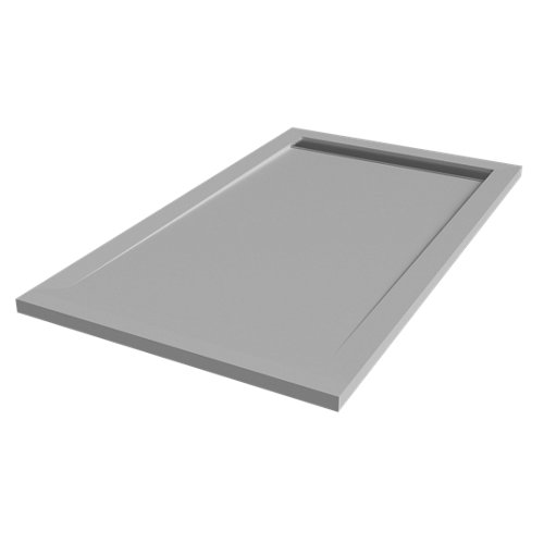 Plato de ducha kaliso 140x100 cm gris de la marca Blanca / Sin definir en acabado de color Gris / plata fabricado en Resina