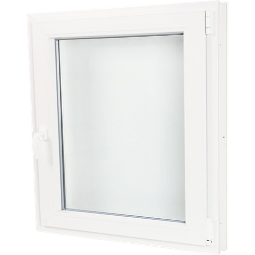 Ventana pvc blanca oscilobatiente derecha 80x80 cm