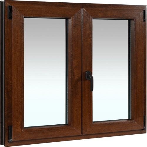 Ventana pvc nogal oscilobatiente 120x100