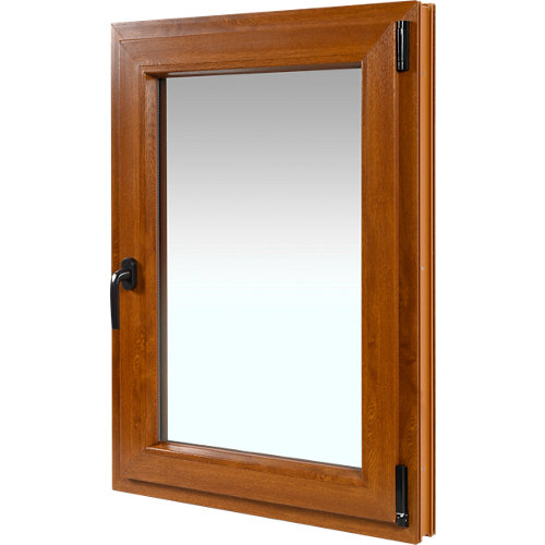 Puerta quevedo blanco de apertura izquierda de 62.50 cm 26 Ventana pvc artens roble oscilobatiente derecha 75x100 cm