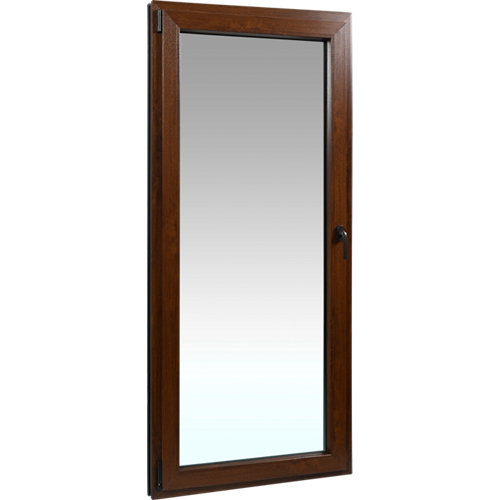 Balconera pvc nogal abatible 90x200 cm