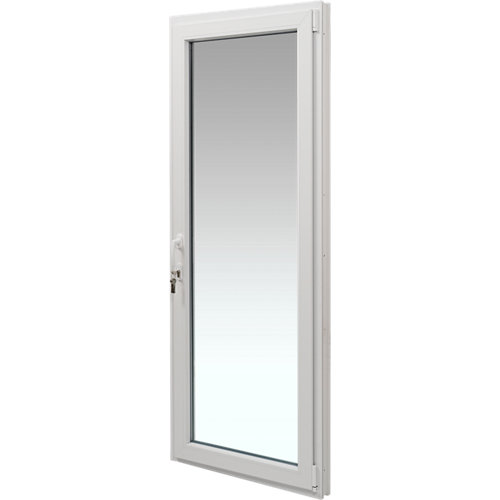 Escalera 1/4 de giro long uso interior ancho 65 cm acabado cromo/nogal 24 Balconera pvc artens blanca oscilobatiente derecha 85x210 cm cerradura